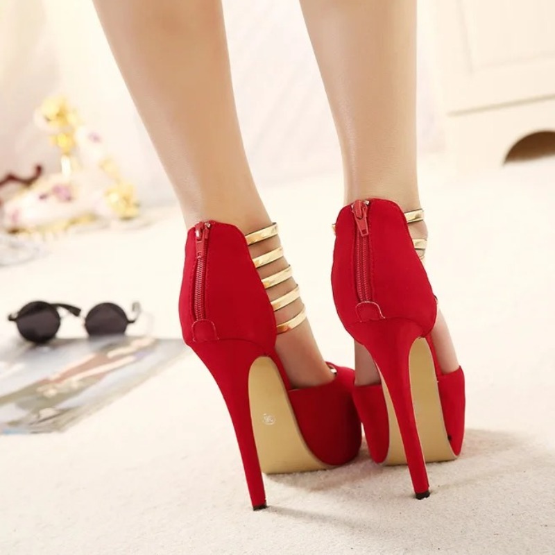 13 センチメートル女性の靴セクシーなモデルパフォーマンスシ - Women Shoes Model のレビューと価格