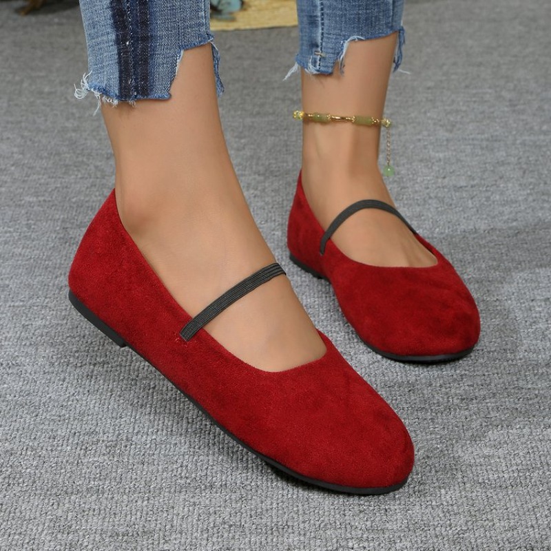 バレエシューズ女性ラウンドトゥ弾性バンドシューズ newwo - Shoes For Women Flats のレビューと価格
