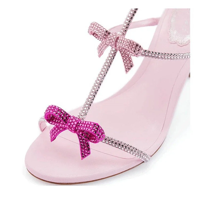 Aneikeh エレガントなシルクラインストーン装飾ハイヒー - Rhinestone Sandal Women のレビューと価格